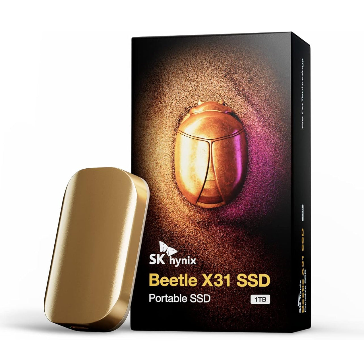 SK Hynix Beetle X31 512GB Portable SSD with DRAM, up to 1050MB/s, USB 3.2 Gen2, External Solid State Drive SKHPU3-512G-S1CG00
