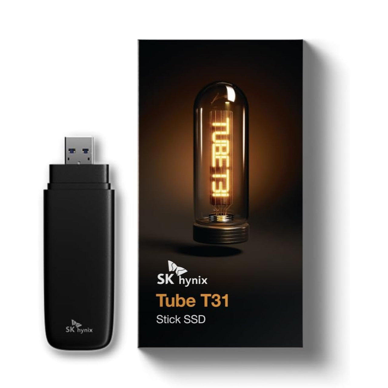 SK Hynix Tube T31 1TB Stick Type SSD with DRAM, up to 1000MB/s, USB-A 3.2, Compatible with PS5, Xbox SKHSU3-001T-R1GB00