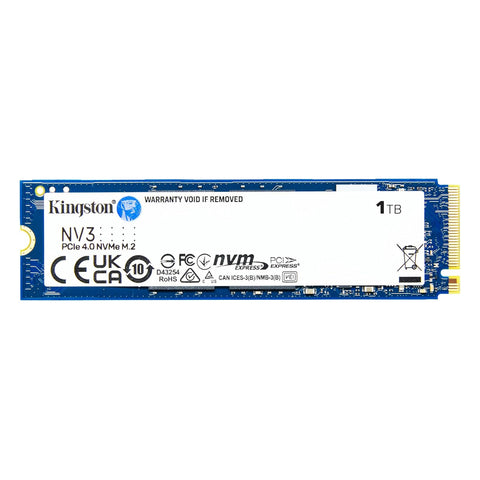 Kingston NV3 1TB M.2 2280 NVMe SSD | PCIe 4.0 Gen 4x4 | Up to 6000 MB/s SNV3S/1000G