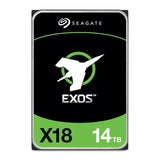 Seagate Exos X18 14TB Hard Drive - Internal SATA , Conventional Magnetic Recording (CMR) Method, 7200rpm ST14000NM000J