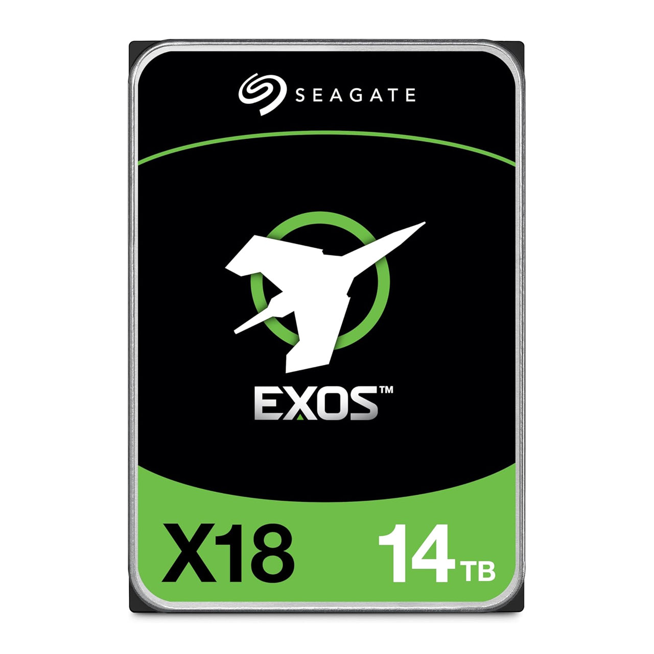 Seagate Exos X18 14TB Hard Drive - Internal SATA , Conventional Magnetic Recording (CMR) Method, 7200rpm ST14000NM000J