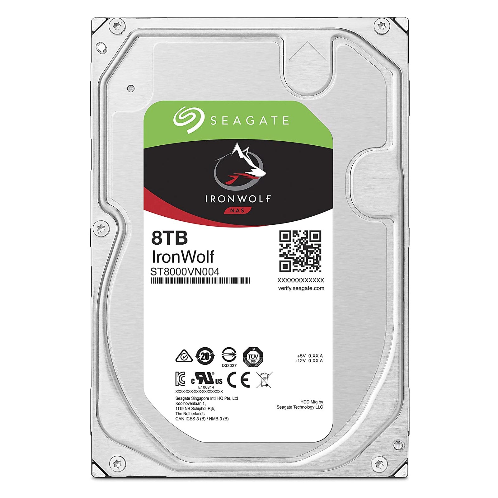 Seagate IronWolf 8TB NAS Internal HDD ST8000VN004 – Platinum Micro