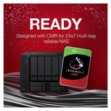 Seagate IronWolf 8TB NAS Internal Hard Drive HDD – 3.5 Inch SATA 6Gb/s 7200 RPM 256MB Cache for RAID Network ST8000VN004