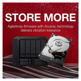 Seagate IronWolf 8TB NAS Internal Hard Drive HDD – 3.5 Inch SATA 6Gb/s 7200 RPM 256MB Cache for RAID Network ST8000VN004