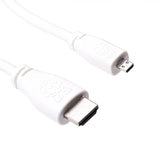 Raspberry Pi Micro-HDMI to HDMI Cable Long 2M - White T7690AX