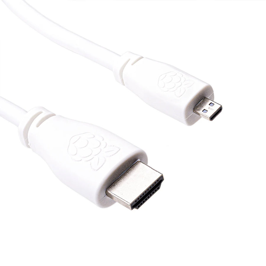 Raspberry Pi Micro-HDMI to HDMI Cable Long 2M - White T7690AX