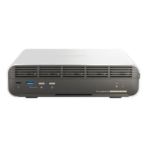 QNAP 5-bay All-Flash NASbook. Intel i5 12C/16T, 16GB DDR4 RAM On-Board, 2 x Thunderbolt 4 TBS-H574TX-i5-16G-US