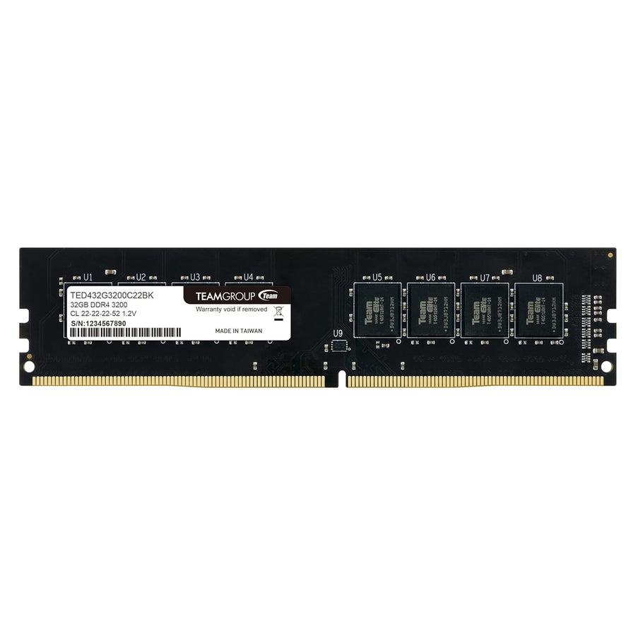 TEAMGROUP TED432G3200C2201 Elite DDR4 32GB Single (1 x 32GB) 3200MHz, CL22 Non-ECC 1.2V UDIMM Computer Desktop Memory