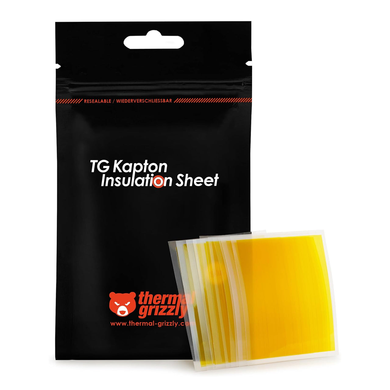 Thermal Grizzly TG-KIS-10-60-50 Kapton Insulation Sheet - 50x Stripes (10x60mm)