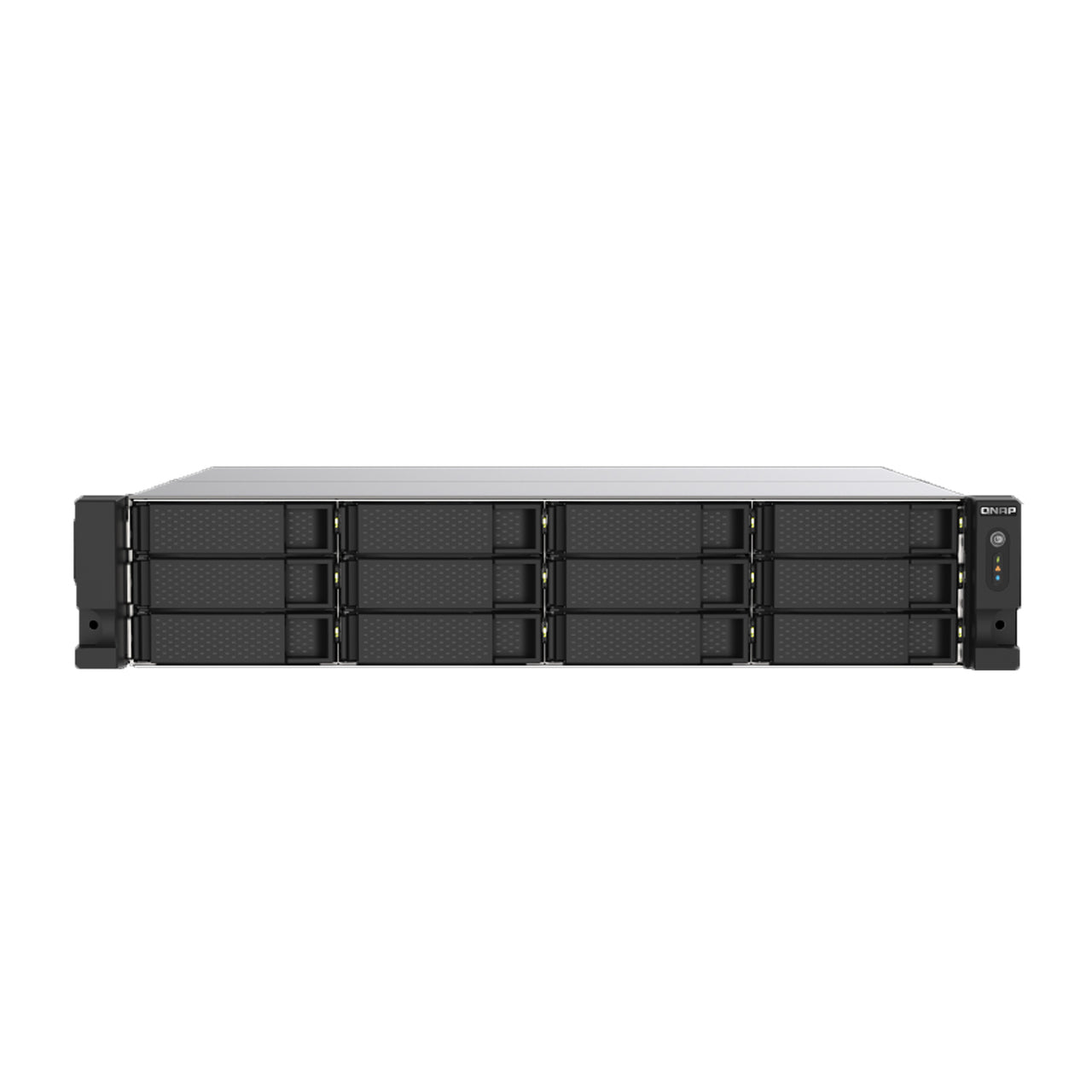 QNAP 2U 12-bay NAS/iSCSI IP-SAN, Intel Celeron J4125 4-core 2.0GHz,4GB RAM,HDMI1.4b,Redundant PSU TS-1253DU-RP-4G-US