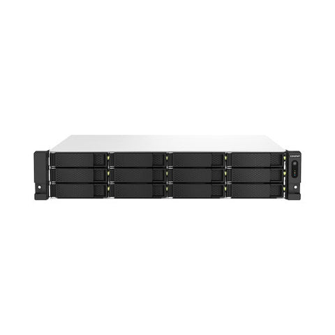 QNAP 2U 8-bay short depth rackmount NAS, Intel Celeron N5095 4C/4T, 8GB RAM On-Board, Redundant PSU TS-864EU-RP-8G-US