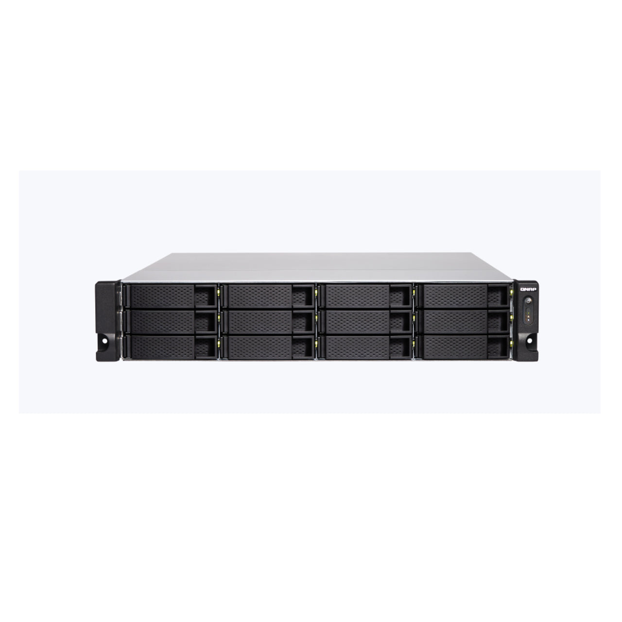 QNAP TS-1283XU-RP-E2124-8G-US 2U 12-Bay 10GbE NAS and iSCSI IP-SAN,Intel Xeon E-2124 4-core 3.3 GHz,8 GB DDR4 ECC