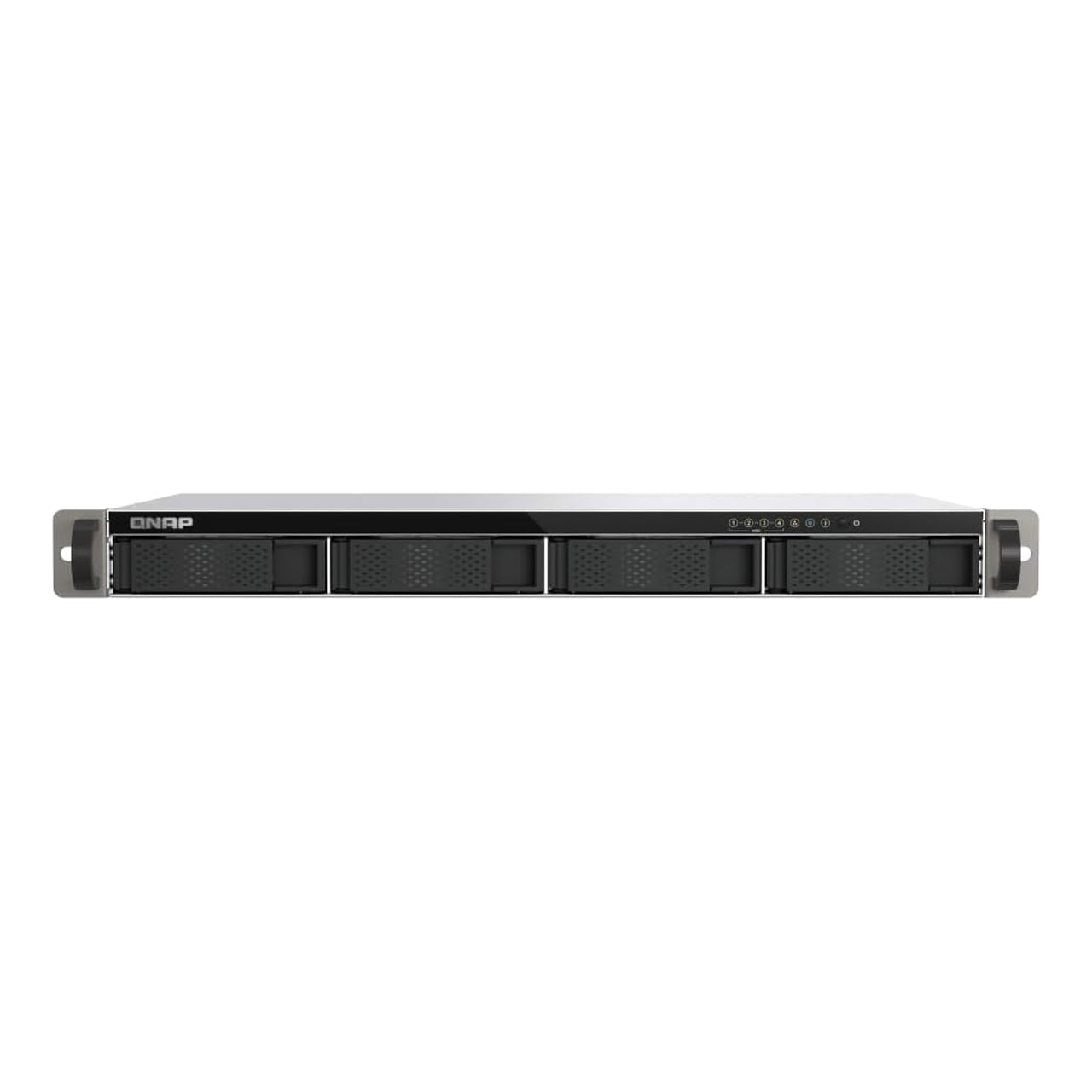 QNAP TS-433EU-US 4-Bay short-depth 12" ARM Corten-A55 4C 2.0GHz NAS, Male-G52 GPU, 4GB DDR4 RAM, 2.5GbE & USB 3.2 Gen
