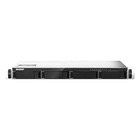QNAP TS-435XEU-4G-US 4-Bay short-depth 12" ARM-based NAS, 4C 2.2GHz, 4GB DDR4 RAM, 2 x 10GbE SFP+, 2 x M.2 2280 NVMe