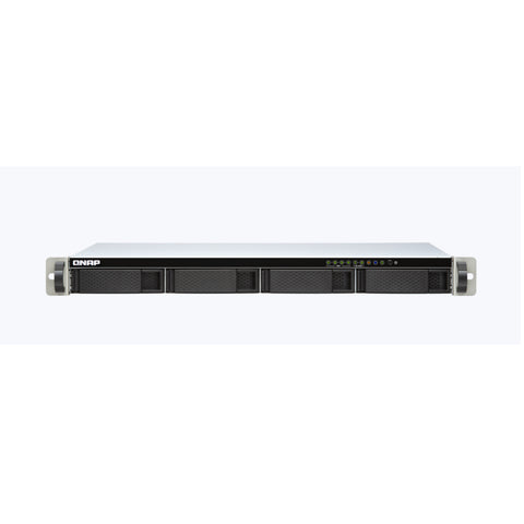QNAP TS-451DEU 1U 4-Bay 11.6"-depth NAS,Intel Celeron J4025 dual-core up to 2.9GHz, 2GB DDR4 SODIMM RAM