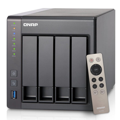 Qnap TS-451+-8G-US 4-Bay Next Gen Personal Cloud NAS Intel 2.0GHz Quad-Core CPU with Media Transcoding
