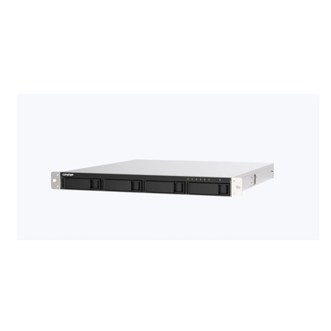 QNAP 4-bay NAS/iSCSI IP-SAN, Intel Celeron J4125 4-core 2.0GHz, 4GB RAM, HDMI1.4b,Redundant PSU TS-453DU-RP-4G 1U