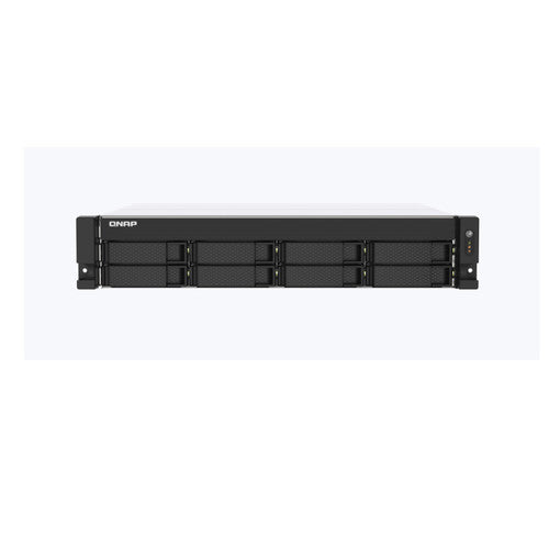 QNAP TS-873AU-RP 2U 8-Bay NAS/iSCSI IP-SAN. AMD Ryzen V1500B Quad-core 2.2GHz,4GB RAM, 2x2.5GbE LAN, Redundant PSU