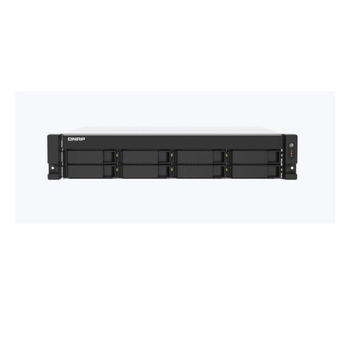 QNAP TS-873AU-RP 2U 8-Bay NAS/iSCSI IP-SAN. AMD Ryzen V1500B Quad-core 2.2GHz,4GB RAM, 2x2.5GbE LAN, Redundant PSU