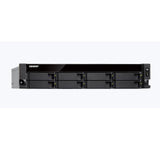 QNAP TS-883XU-RP 8G 8-Bay 10GbE NAS and iSCSI IP-SAN,Intel Xeon E-2124 4-core 3.3 GHz processor,8GB DDR4 ECC