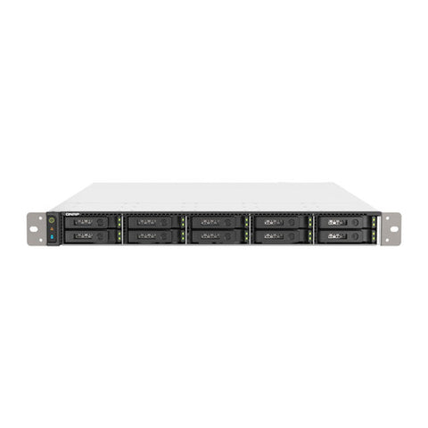 QNAP 10-Bay 1U all flash NAS, U.2/U.3 NVMe Gen 4 x 4, AMD EPYC 7232P, 64GB RDIMM DDR4 ECC RAM TS-H1090FU-7232P-64G-US
