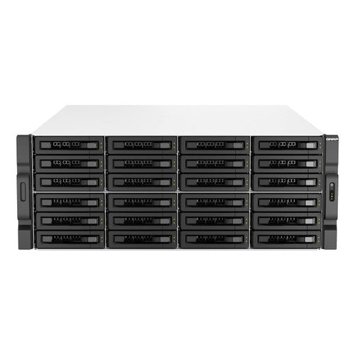 QNAP 22-Bay 3U rackmount NAS, Intel Xeon E-2378, 64 GB ECC DDR4, USB 3.2 Gen2, 550W redundant TS-H2287XU-RP-E2378-64G-US