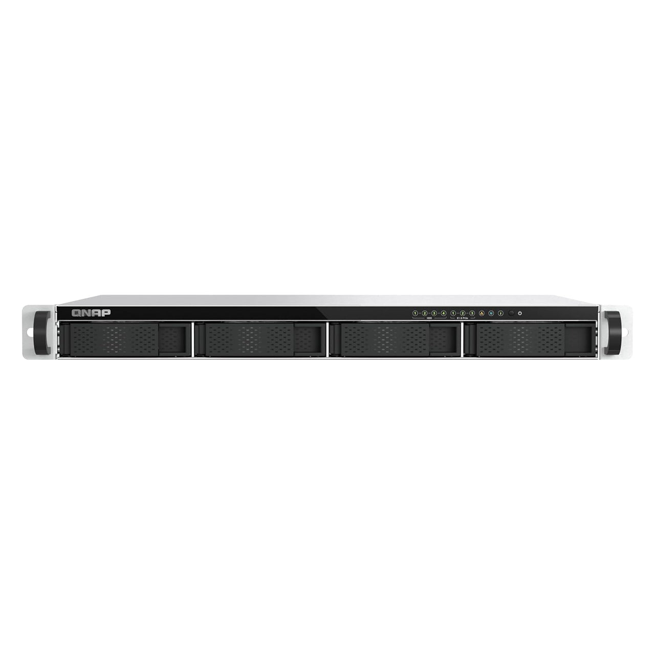 QNAP TS-H765EU-8G-US 1U 4-bayÂ  3.5" SATA + 3 x E1.S/PCIe M.2 2280 short depth 12" rackmount NAS, Intel Atom x7405C 4C