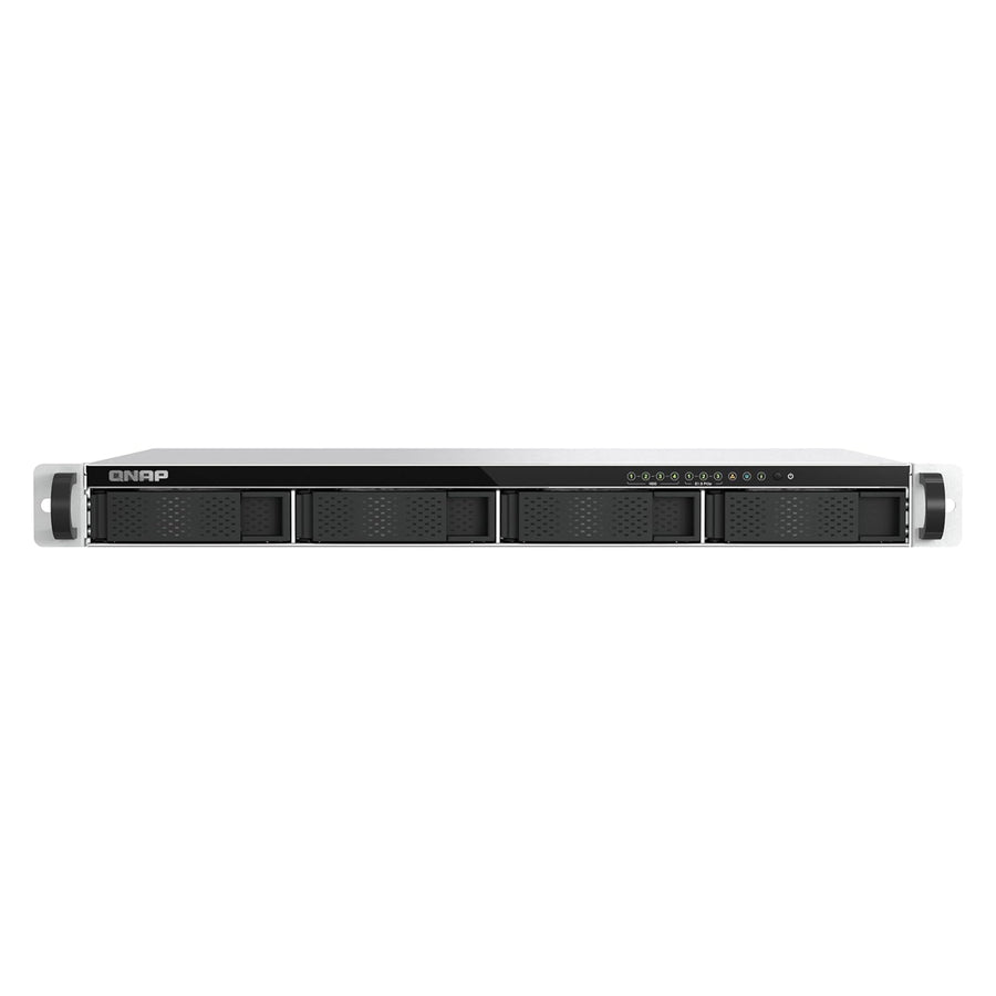 QNAP TS-H765EU-8G-US 1U 4-bayÂ  3.5" SATA + 3 x E1.S/PCIe M.2 2280 short depth 12" rackmount NAS, Intel Atom x7405C 4C
