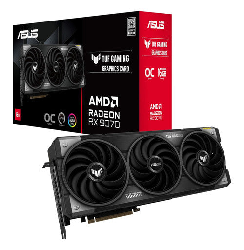 ASUS TUF-RX9070-O16G-GAMING TUF Gaming Radeon RX 9070 OC Edition 16GB GDDR6 Gaming Graphics Card