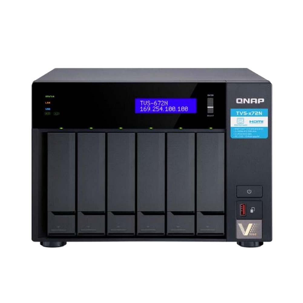 Qnap TVS-872N-i3-8G High Performance 8 bay NAS/iSCSI IP-SAN Network Storage