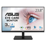 ASUS 23.8”1080P Monitor-Full HD, IPS, 75Hz, Speakers Adaptive-Sync Low Blue Light Flicker, VESA Mountable Frameless VA24DQSB