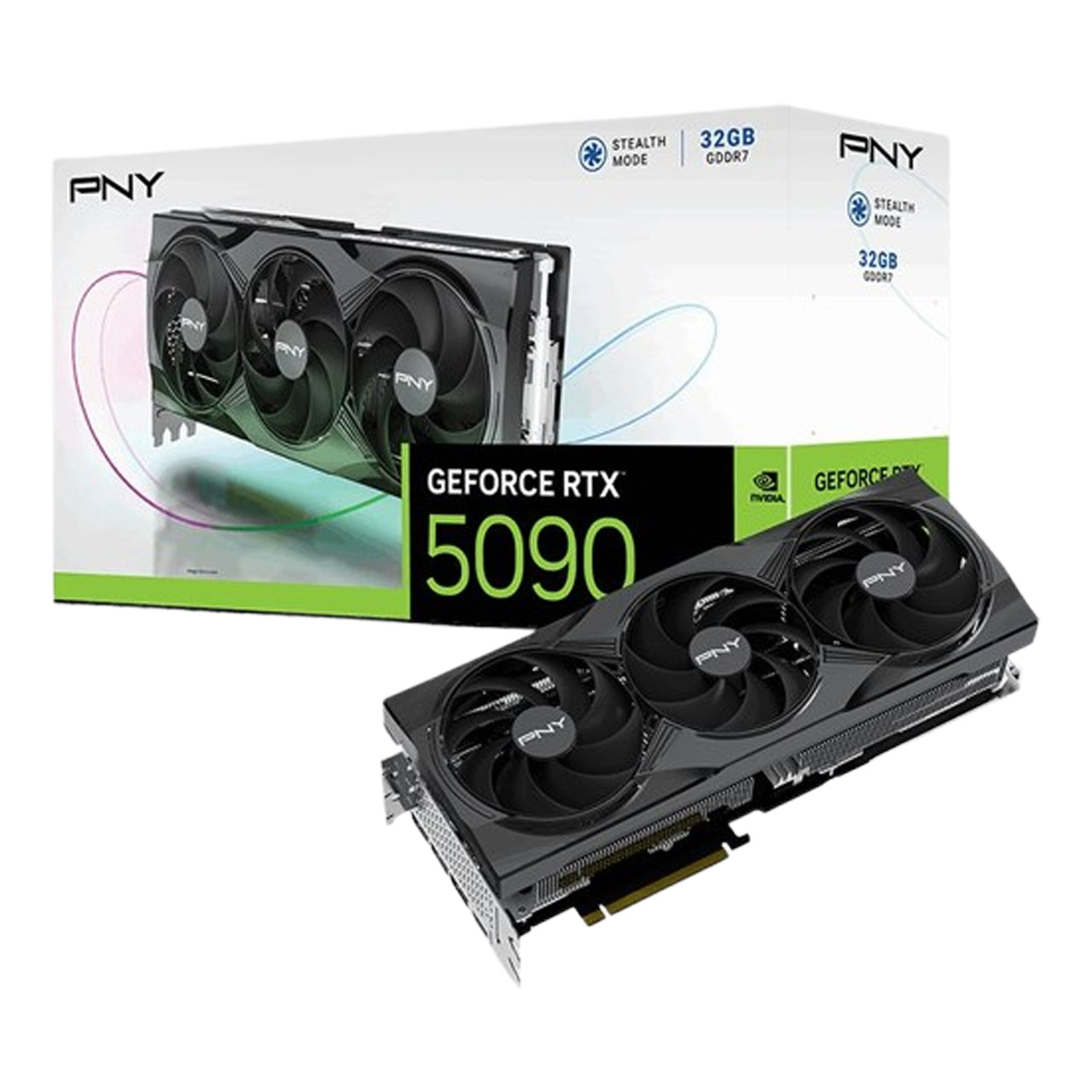 PNY VCG509032TFXPB1 NVIDIA GeForce RTX 5090 Triple Fan Graphics Card 32GB GDDR7 PCI Express 5.0 1x HDMI 2.1a