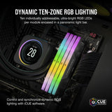 Corsair CMH32GX5M2B6000C38 Vengeance RGB DDR5 RAM 32GB (2x16GB) 6000MHz Intel XMP iCUE Compatible Computer Memory -Black