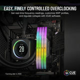 Corsair CMH32GX5M2B6000C38 Vengeance RGB DDR5 RAM 32GB (2x16GB) 6000MHz Intel XMP iCUE Compatible Computer Memory -Black