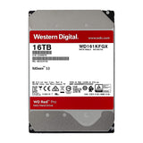WD WD161KFGX 16TB WD Red Pro NAS Internal Hard Drive HDD - 7200 RPM, SATA 6 Gb/s, CMR, 512 MB Cache, 3.5"