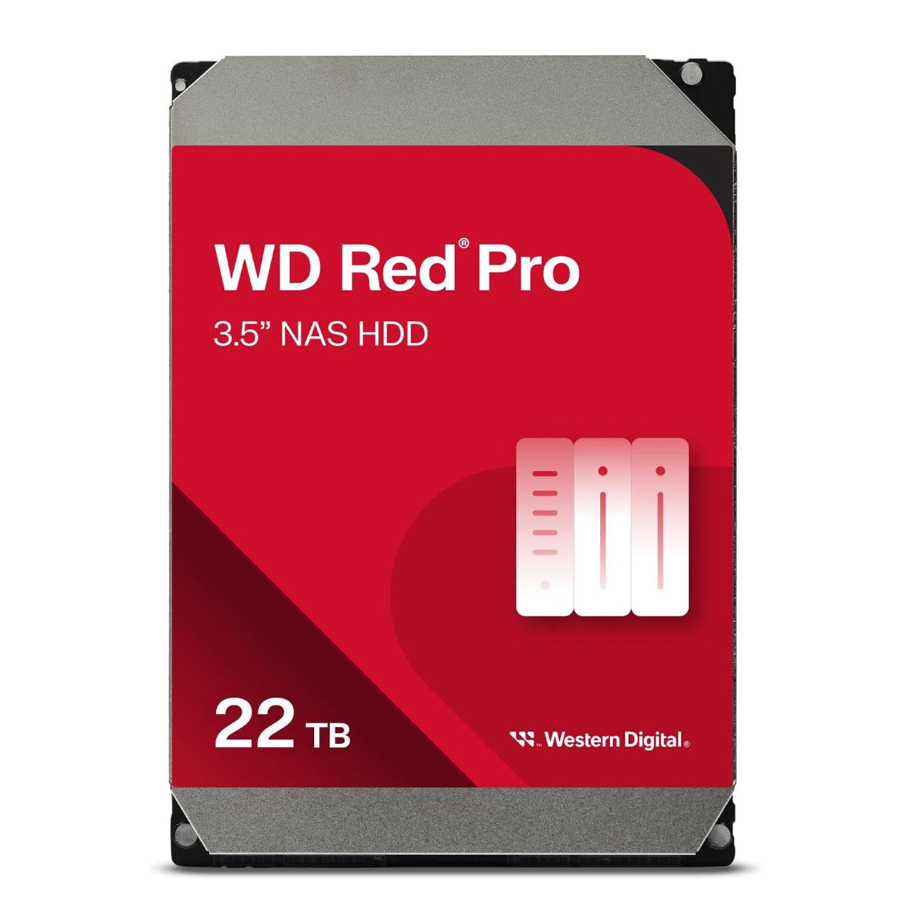 WD 22TB Red Pro NAS Internal Hard Drive HDD - 7200 RPM, SATA 6 Gb/s, CMR, 512 MB Cache, 3.5" (WD221KFGX)