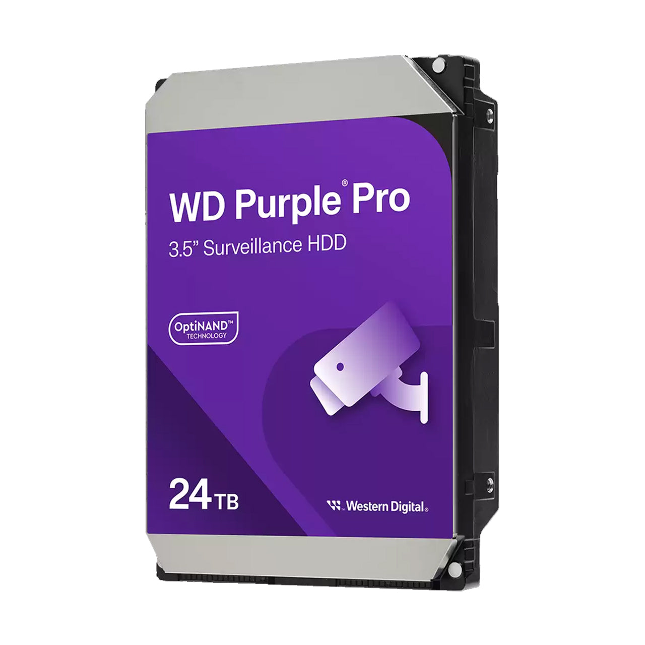 WD 24TB Purple Pro Surveillance Internal Hard Drive HDD - SATA 6 Gb/s, 512 MB Cache, 3.5" WD240PURP