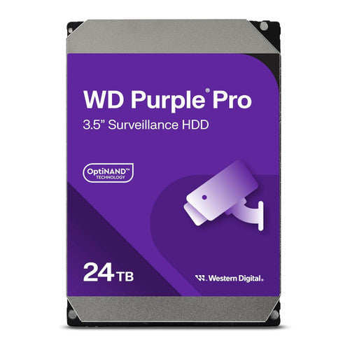 WD WD241PURP 24TB WD Purple Pro Surveillance Internal Hard Drive HDD - SATA 6 Gb/s, 512 MB Cache, 3.5"