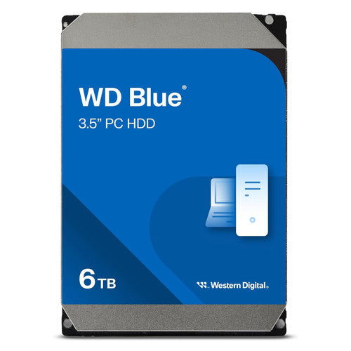 WD Blue 6TB Desktop Hard Disk Drive HDD - 5400 RPM SATA 6Gb/s 256MB Cache 3.5 Inch WD60EZAX
