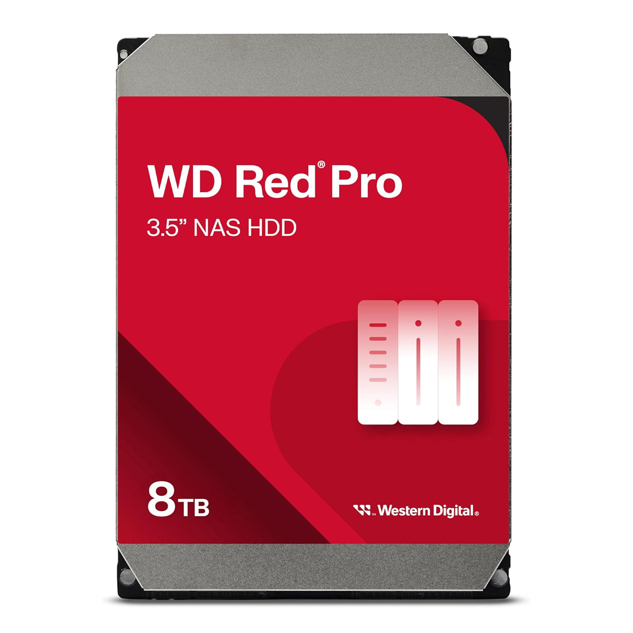 WD 8TB Red Pro NAS Internal Hard Drive HDD - 7200 RPM, SATA 6 Gb/s, CMR, 256 MB Cache, 3.5" WD8005FFBX