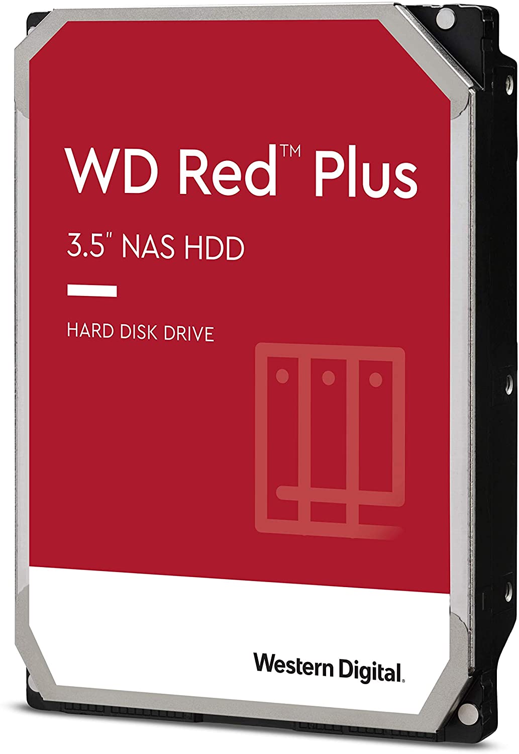 WD Red Plus NAS Internal Hard Drive HDD 8TB - 7200 RPM, SATA 6 Gb/s, CMR, 256 MB Cache, 3.5" WD80EFBX