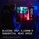 WD BLACK 1TB SN770 NVMe Gen4 PCIe, M.2 2280, Up to 5150 MB/s Internal Gaming SSD Solid State Drive WDS100T3X0E