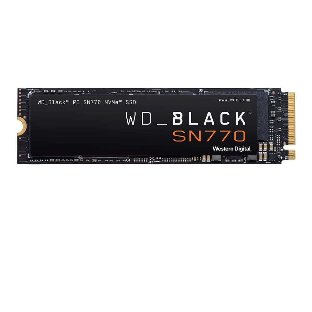 WD BLACK 1TB SN770 NVMe Gen4 PCIe, M.2 2280, Up to 5150 MB/s Internal Gaming SSD Solid State Drive WDS100T3X0E