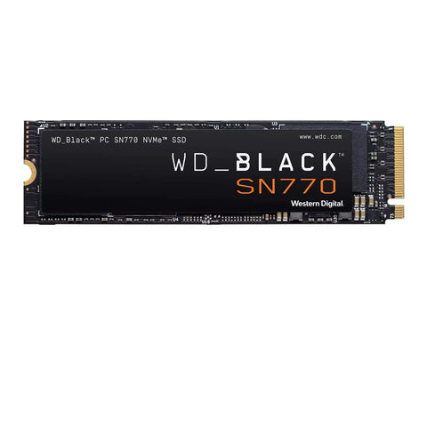 WD BLACK 1TB SN770 NVMe Gen4 PCIe, M.2 2280, Up to 5150 MB/s Internal Gaming SSD Solid State Drive WDS100T3X0E