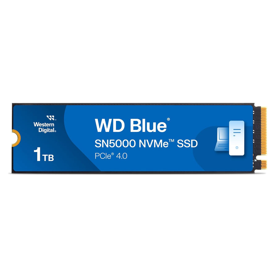 WD 1TB Blue SN5000 NVMe Internal Solid State Drive SSD - PCIe Gen 4.0, M.2 2280, Up to 5,150 MB/s WDS100T4B0E