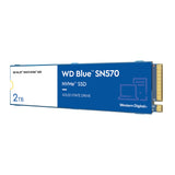 WD WDS200T3B0C 2TB WD Blue SN570 NVMe Internal Solid State Drive SSD - Gen3 x4 PCIe 8Gb/s, M.2 2280, Up to 3,500 MB/s