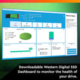 WD WDS200T3G0C 2TB WD Green SN350 NVMe Internal SSD Solid State Drive - Gen3 PCIe, QLC, M.2 2280, Up to 3,200 MB/s