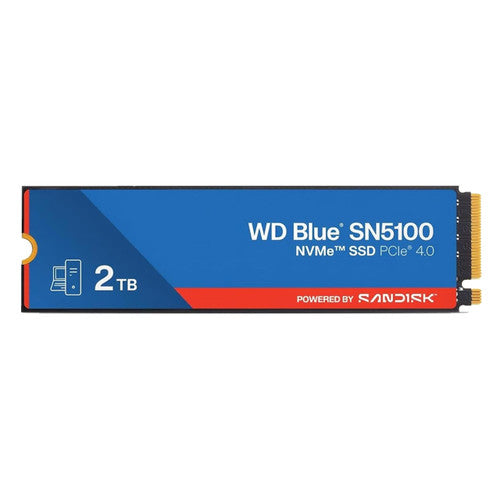 WD WDS200T5B0E Blue SN5100 2TB NVMe SSD-M.2 2280, PCIe Gen 4.0, Internal Solid State Drive - Read Speeds Up to 7,100MB/s