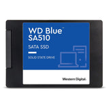 WD 250GB WD Blue SA510 SATA Internal Solid State Drive SSD - SATA III 6 Gb/s, 2.5"/7mm, Up to 555 MB/s (WDS250G3B0A)