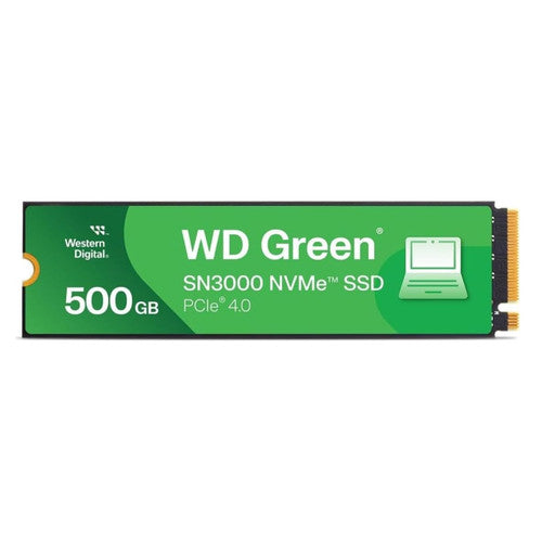 WD WDS500G4G0E 500GB WD Green SN3000 NVMe Internal SSD - Solid State Drive - Gen4 PCIe, M.2 2280, Up to 5,000 MB/s